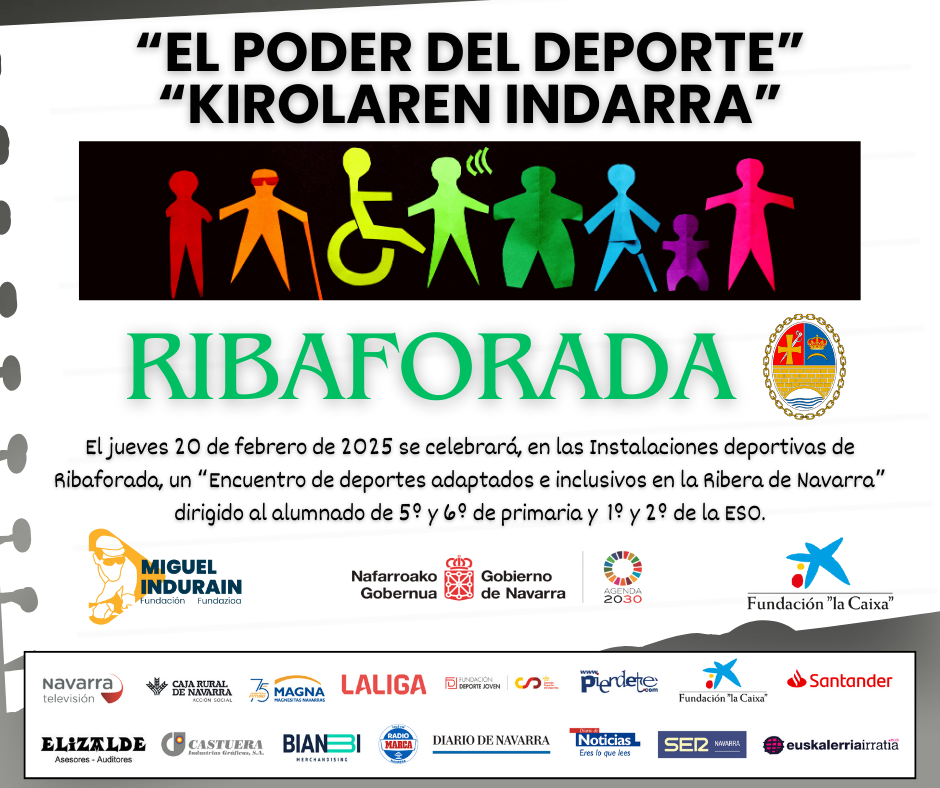 ENCUENTRO DE DEPORTES ADAPTADOS E INCLUSIVOS EN LA RIBERA DE NAVARRA